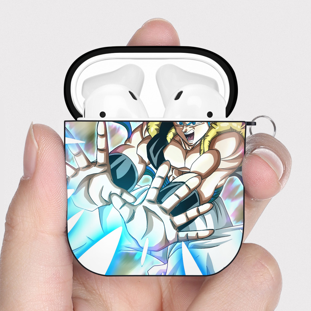 （画像用） ドラゴンボール DRAGON BALL AirPods 第2世代保護ケース ハードシェル ブラック 耐衝撃・防指紋・カラビナ付き