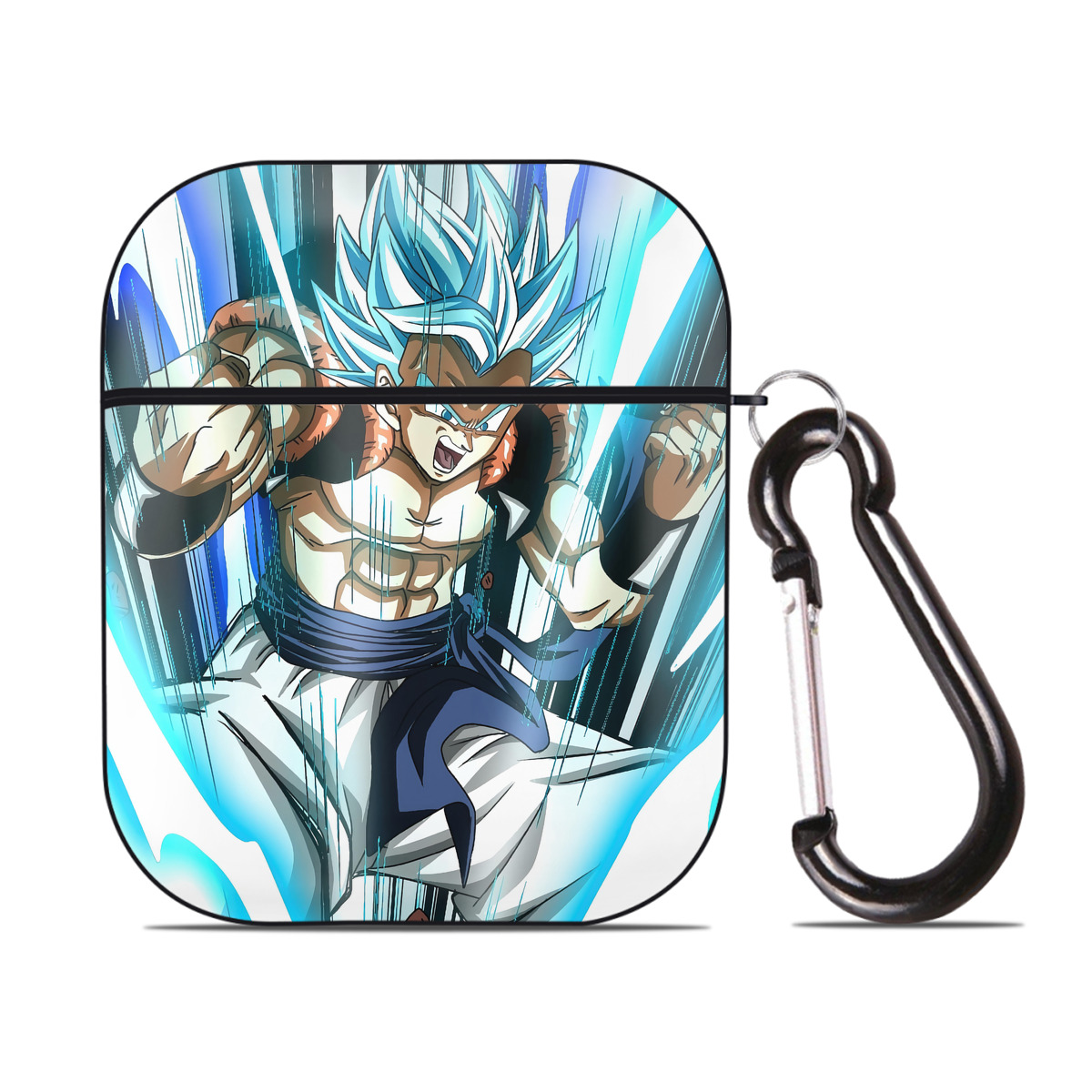 （画像用） ドラゴンボール DRAGON BALL AirPods 第2世代保護ケース ハードシェル ブラック 耐衝撃・防指紋・カラビナ付き