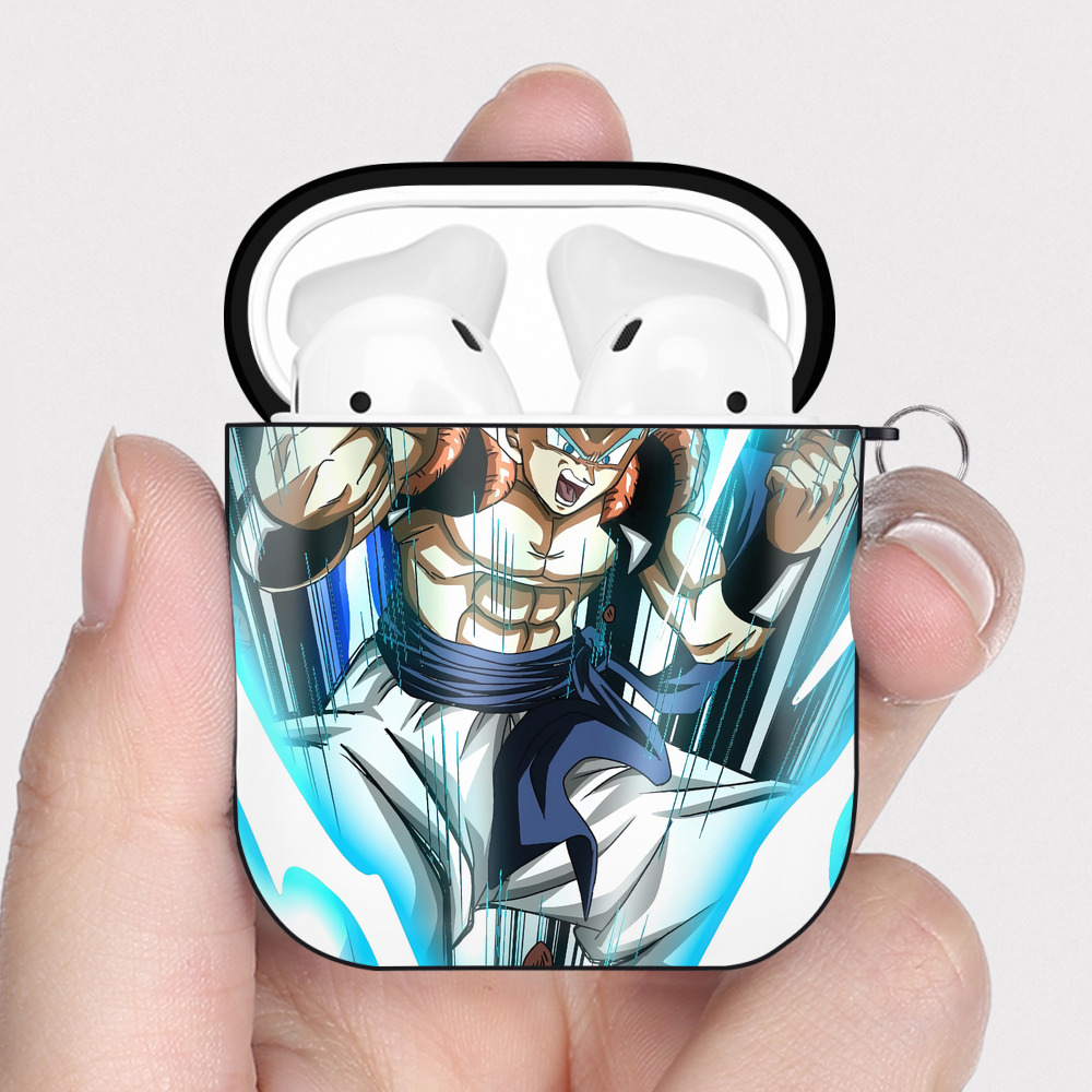（画像用） ドラゴンボール DRAGON BALL AirPods 第2世代保護ケース ハードシェル ブラック 耐衝撃・防指紋・カラビナ付き