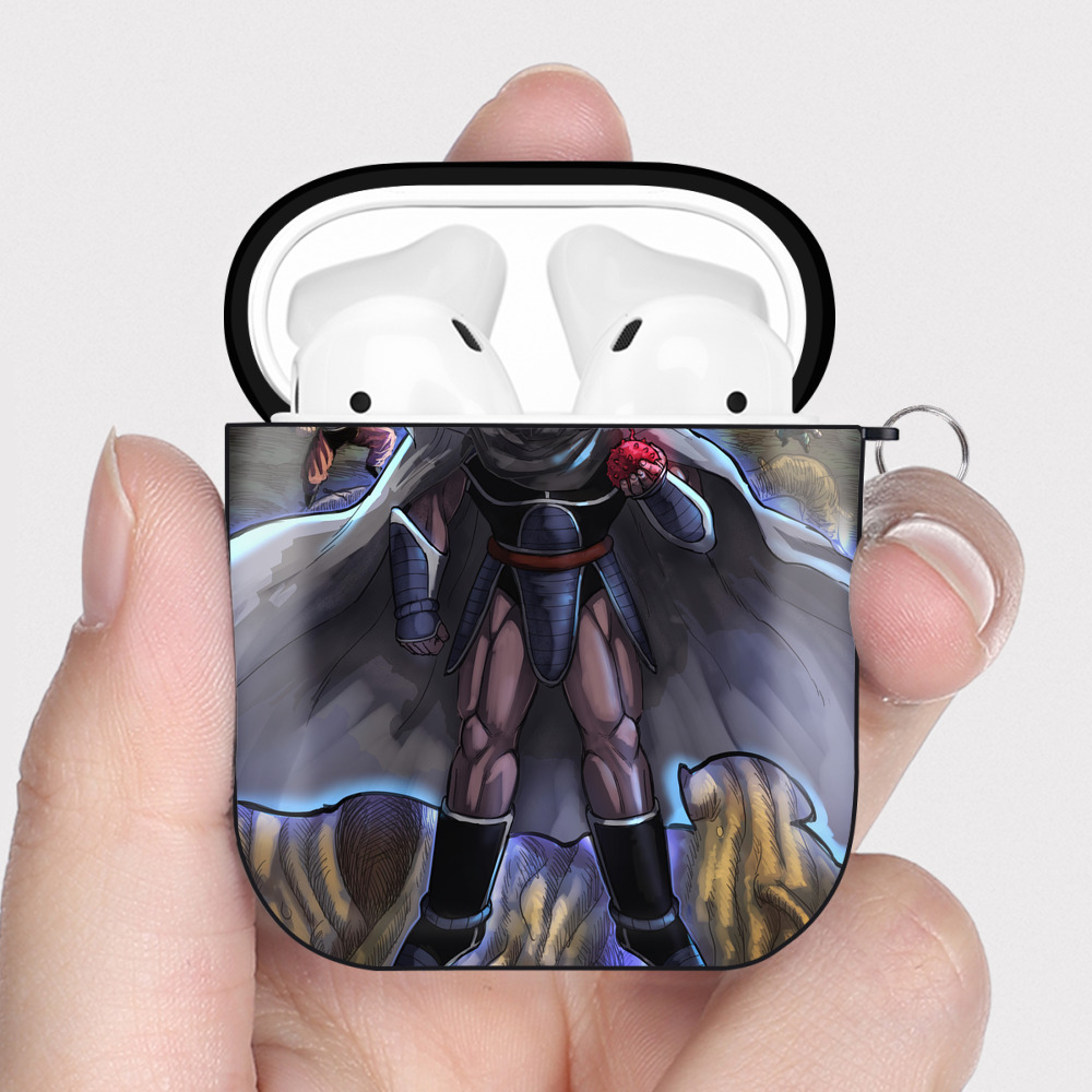 （画像用） ドラゴンボール DRAGON BALL AirPods 第2世代保護ケース ハードシェル ブラック 耐衝撃・防指紋・カラビナ付き
