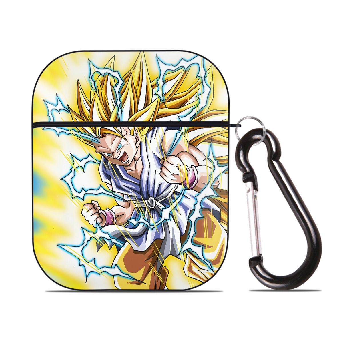 （画像用） ドラゴンボール DRAGON BALL AirPods 第2世代保護ケース ハードシェル ブラック 耐衝撃・防指紋・カラビナ付き