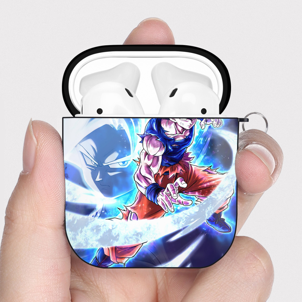 （画像用） ドラゴンボール DRAGON BALL AirPods 第2世代保護ケース ハードシェル ブラック 耐衝撃・防指紋・カラビナ付き