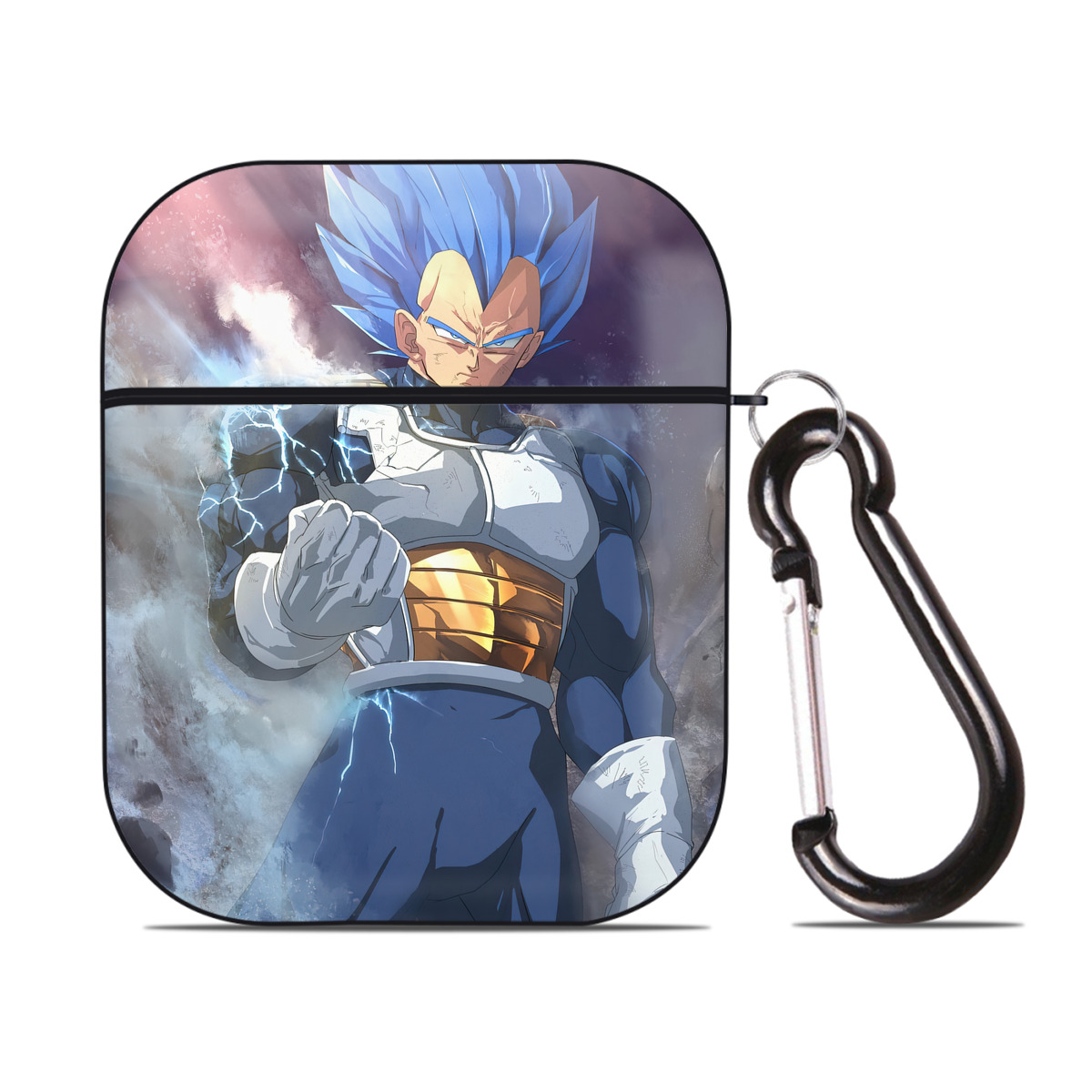 （画像用） ドラゴンボール DRAGON BALL AirPods 第2世代保護ケース ハードシェル ブラック 耐衝撃・防指紋・カラビナ付き