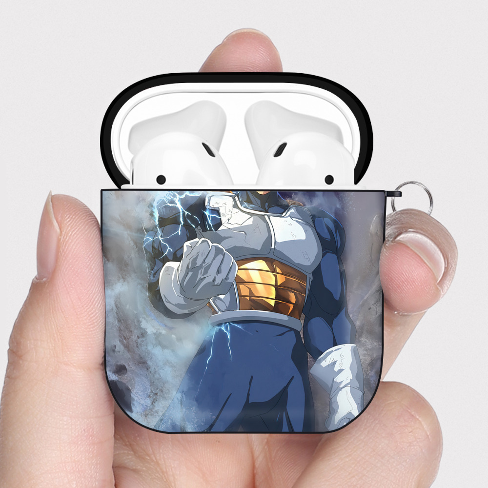 （画像用） ドラゴンボール DRAGON BALL AirPods 第2世代保護ケース ハードシェル ブラック 耐衝撃・防指紋・カラビナ付き