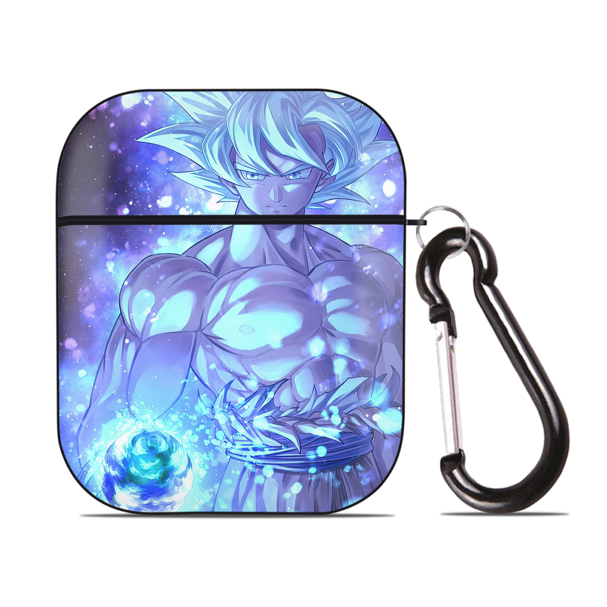 （画像用） ドラゴンボール DRAGON BALL AirPods 第2世代保護ケース ハードシェル ブラック 耐衝撃・防指紋・カラビナ付き