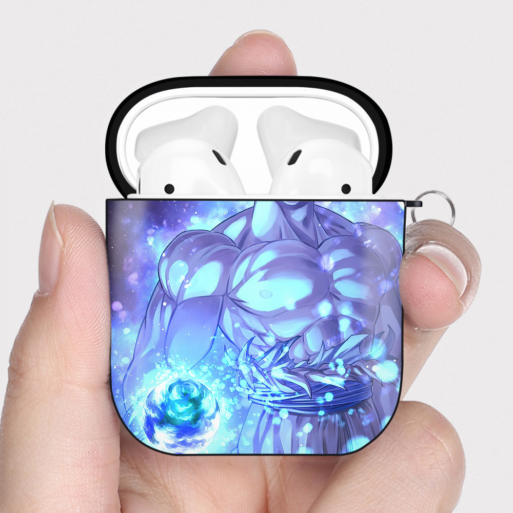 （画像用） ドラゴンボール DRAGON BALL AirPods 第2世代保護ケース ハードシェル ブラック 耐衝撃・防指紋・カラビナ付き