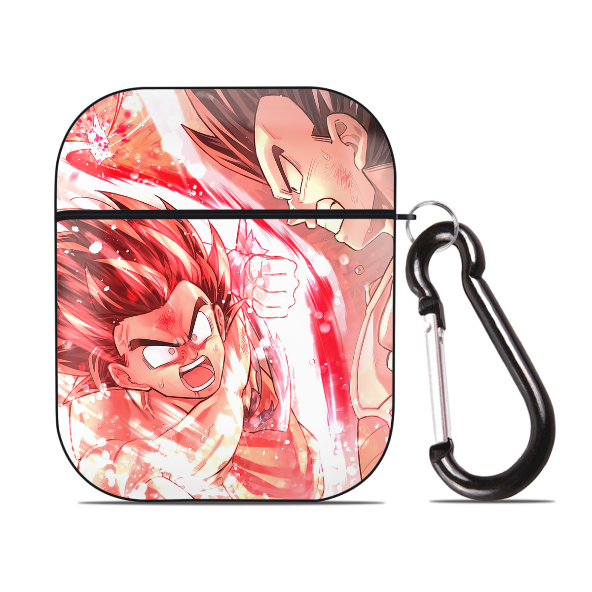 （画像用） ドラゴンボール DRAGON BALL AirPods 第2世代保護ケース ハードシェル ブラック 耐衝撃・防指紋・カラビナ付き