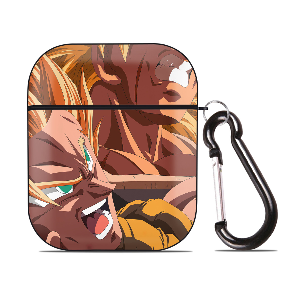 （画像用） ドラゴンボール DRAGON BALL AirPods 第2世代保護ケース ハードシェル ブラック 耐衝撃・防指紋・カラビナ付き