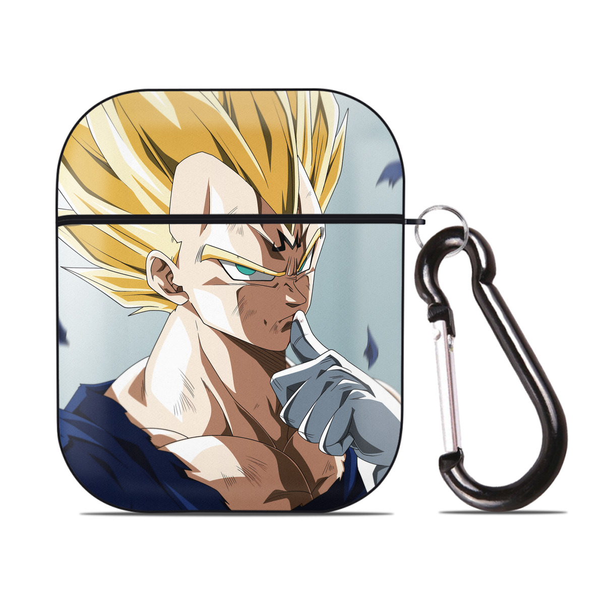 （画像用） ドラゴンボール DRAGON BALL AirPods 第2世代保護ケース ハードシェル ブラック 耐衝撃・防指紋・カラビナ付き