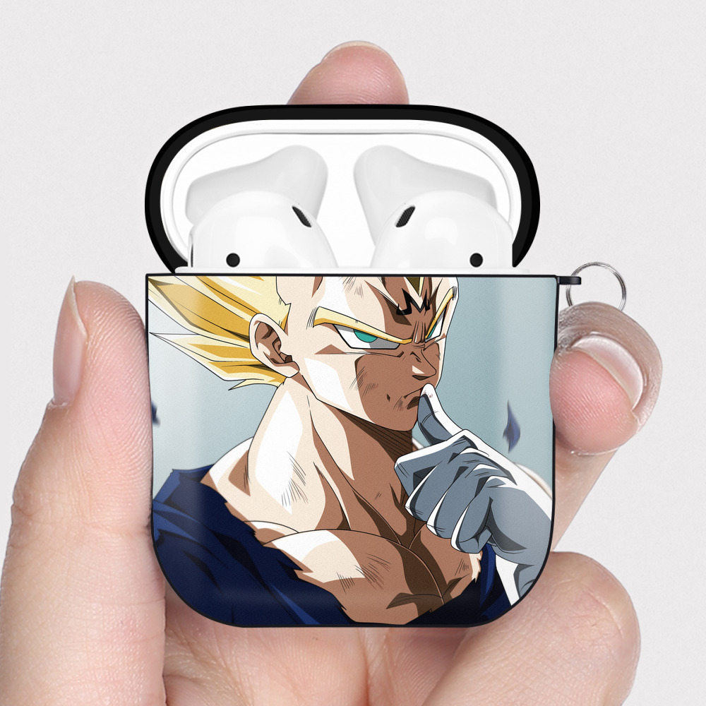 （画像用） ドラゴンボール DRAGON BALL AirPods 第2世代保護ケース ハードシェル ブラック 耐衝撃・防指紋・カラビナ付き