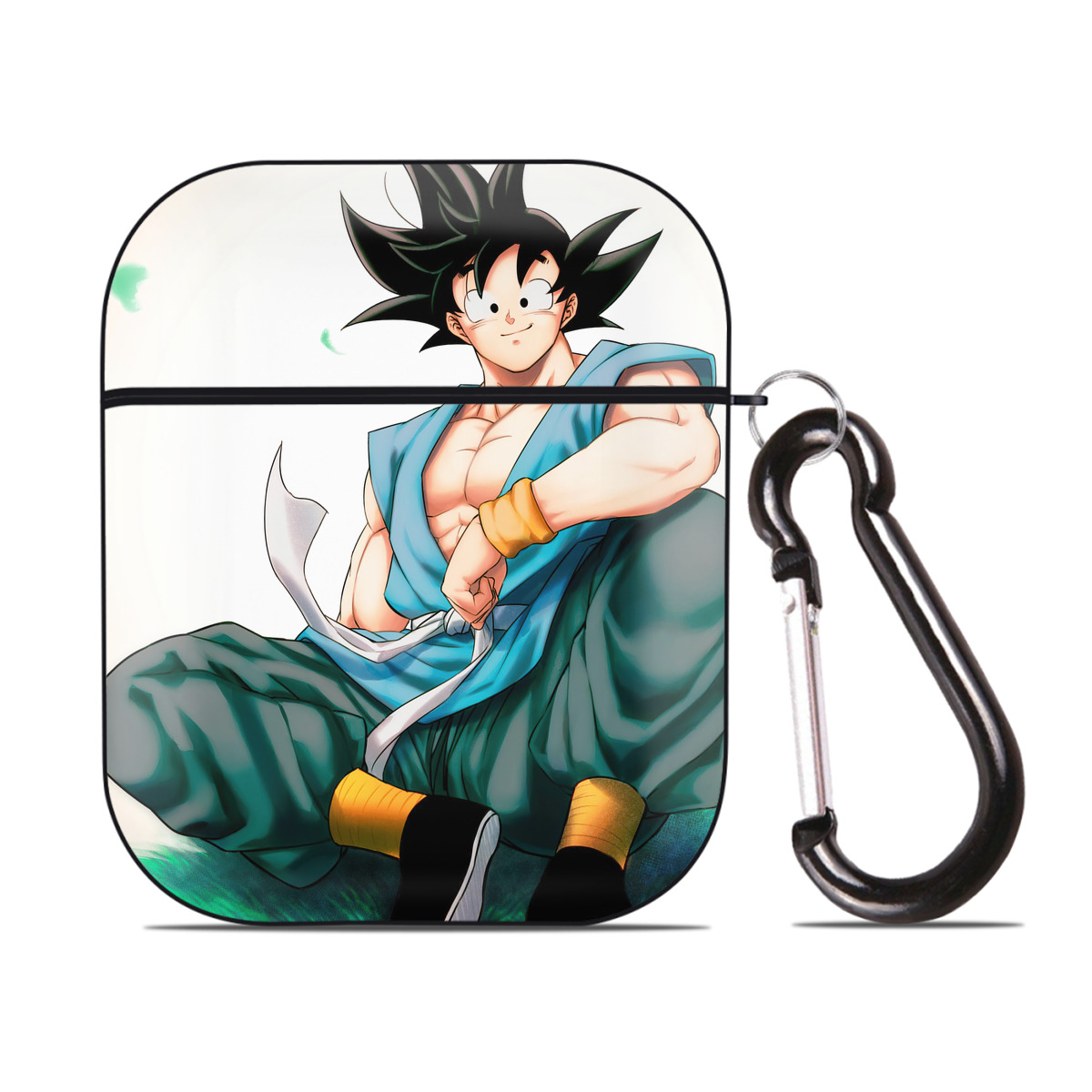 （画像用） ドラゴンボール DRAGON BALL AirPods 第2世代保護ケース ハードシェル ブラック 耐衝撃・防指紋・カラビナ付き