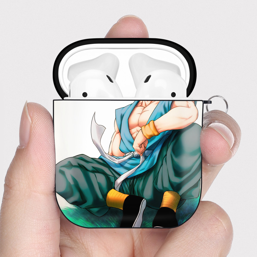 （画像用） ドラゴンボール DRAGON BALL AirPods 第2世代保護ケース ハードシェル ブラック 耐衝撃・防指紋・カラビナ付き
