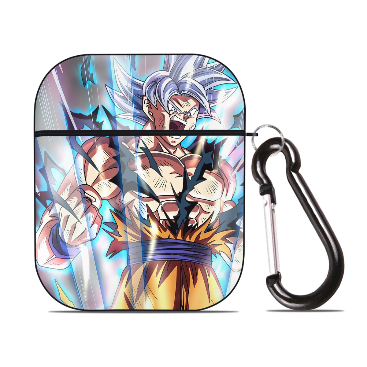 （画像用） ドラゴンボール DRAGON BALL AirPods 第2世代保護ケース ハードシェル ブラック 耐衝撃・防指紋・カラビナ付き