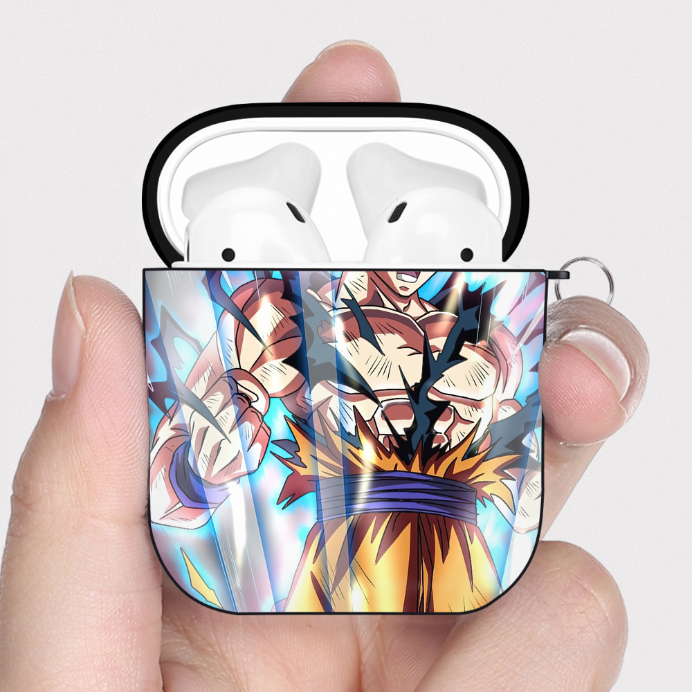 （画像用） ドラゴンボール DRAGON BALL AirPods 第2世代保護ケース ハードシェル ブラック 耐衝撃・防指紋・カラビナ付き