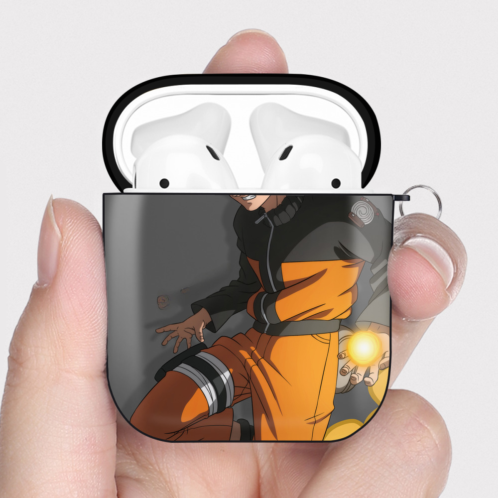（画像用） ドラゴンボール DRAGON BALL AirPods 第2世代保護ケース ハードシェル ブラック 耐衝撃・防指紋・カラビナ付き