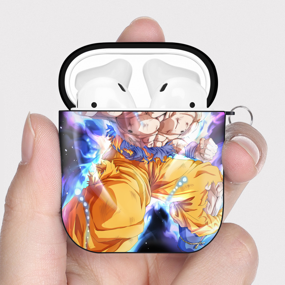 （画像用） ドラゴンボール DRAGON BALL AirPods 第2世代保護ケース ハードシェル ブラック 耐衝撃・防指紋・カラビナ付き