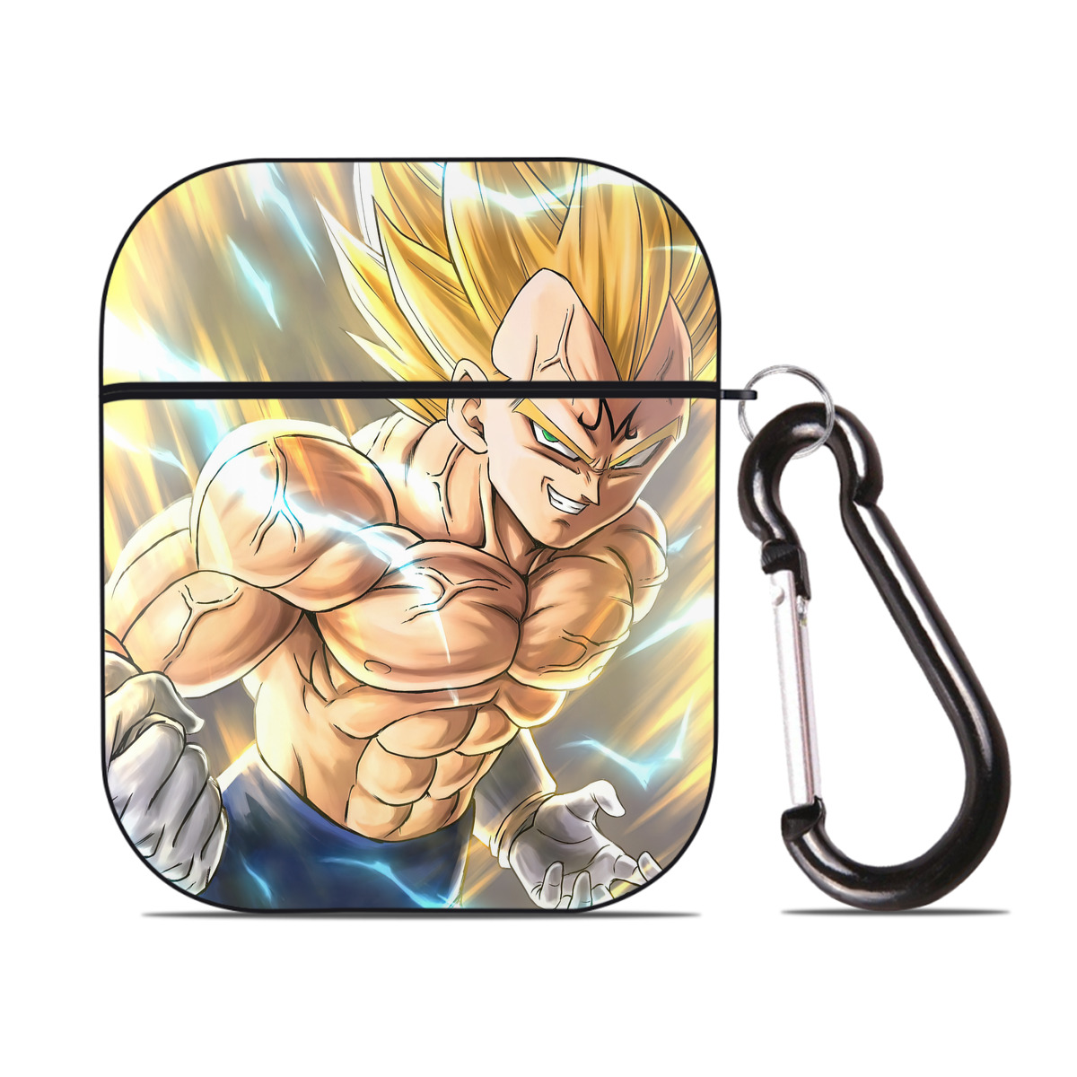（画像用） ドラゴンボール DRAGON BALL AirPods 第2世代保護ケース ハードシェル ブラック 耐衝撃・防指紋・カラビナ付き