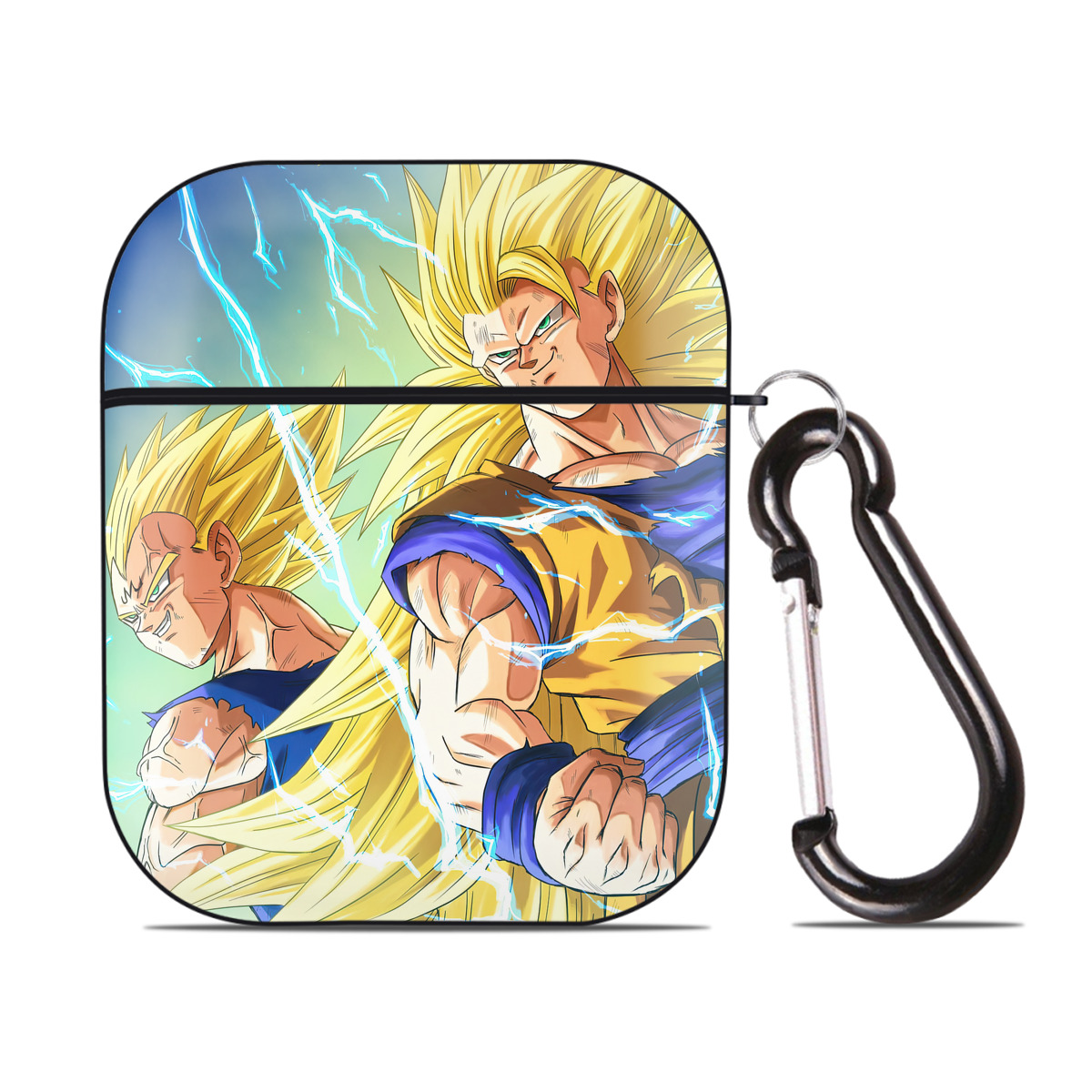 （画像用） ドラゴンボール DRAGON BALL AirPods 第2世代保護ケース ハードシェル ブラック 耐衝撃・防指紋・カラビナ付き