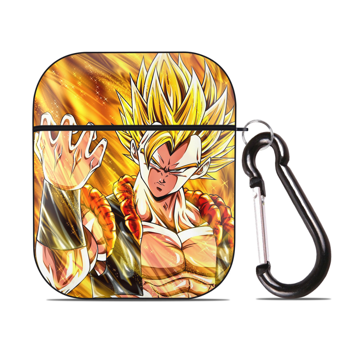 （画像用） ドラゴンボール DRAGON BALL AirPods 第2世代保護ケース ハードシェル ブラック 耐衝撃・防指紋・カラビナ付き