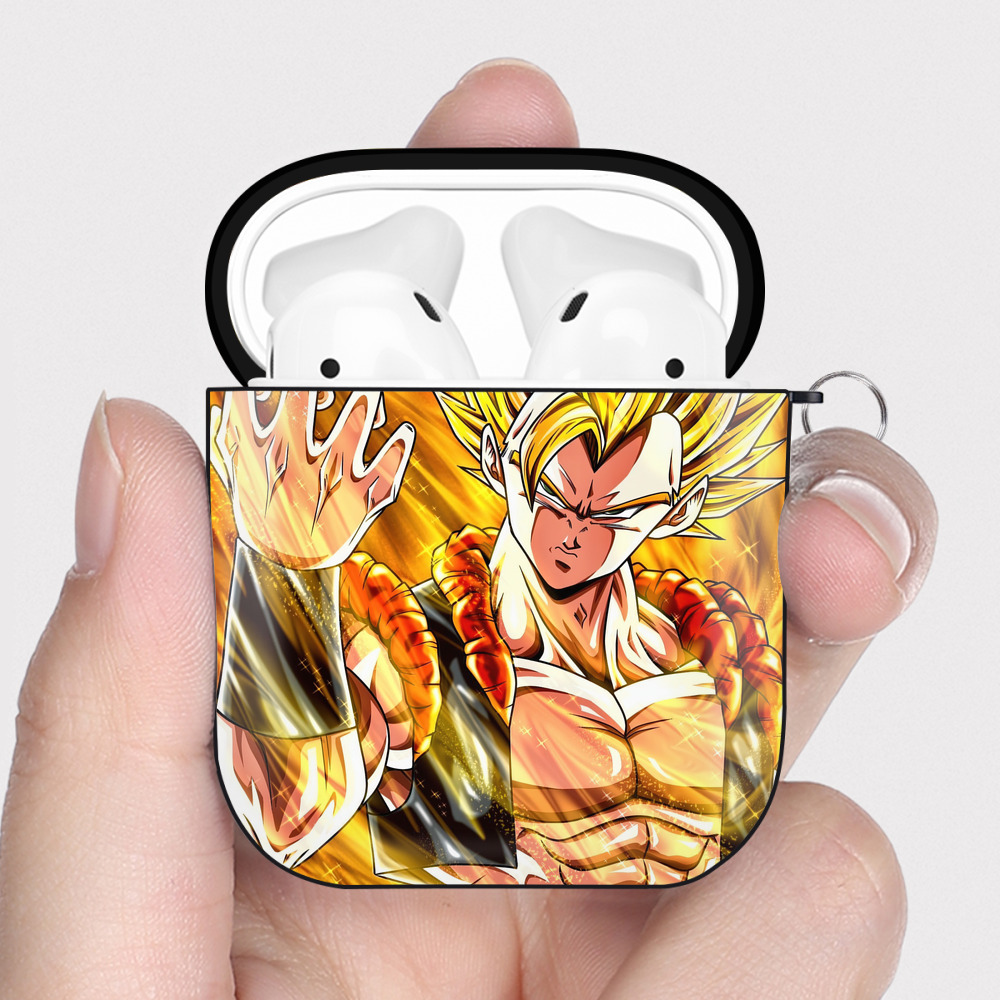 （画像用） ドラゴンボール DRAGON BALL AirPods 第2世代保護ケース ハードシェル ブラック 耐衝撃・防指紋・カラビナ付き