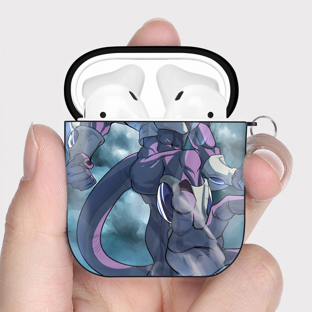 （画像用） ドラゴンボール DRAGON BALL AirPods 第2世代保護ケース ハードシェル ブラック 耐衝撃・防指紋・カラビナ付き