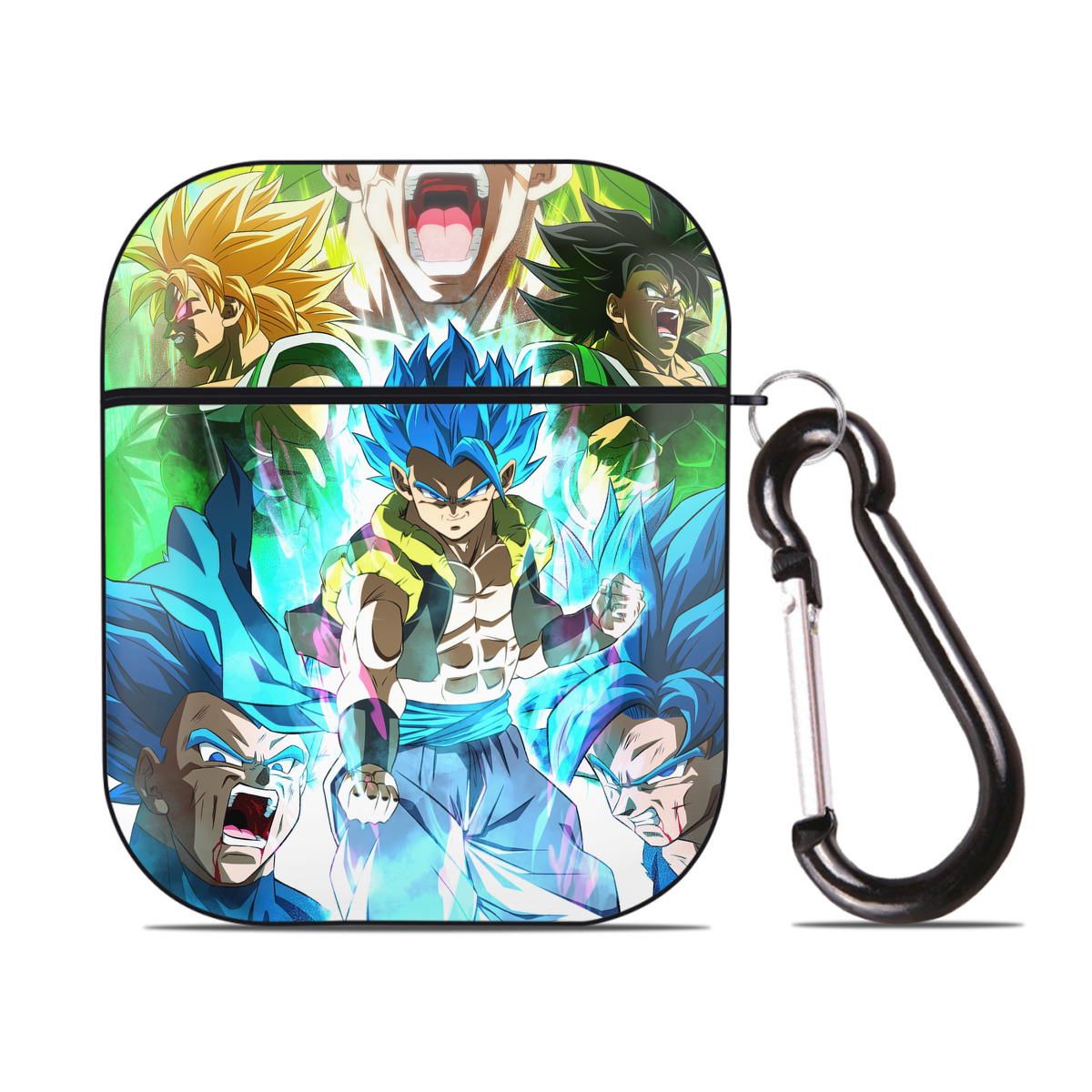 （画像用） ドラゴンボール DRAGON BALL AirPods 第2世代保護ケース ハードシェル ブラック 耐衝撃・防指紋・カラビナ付き