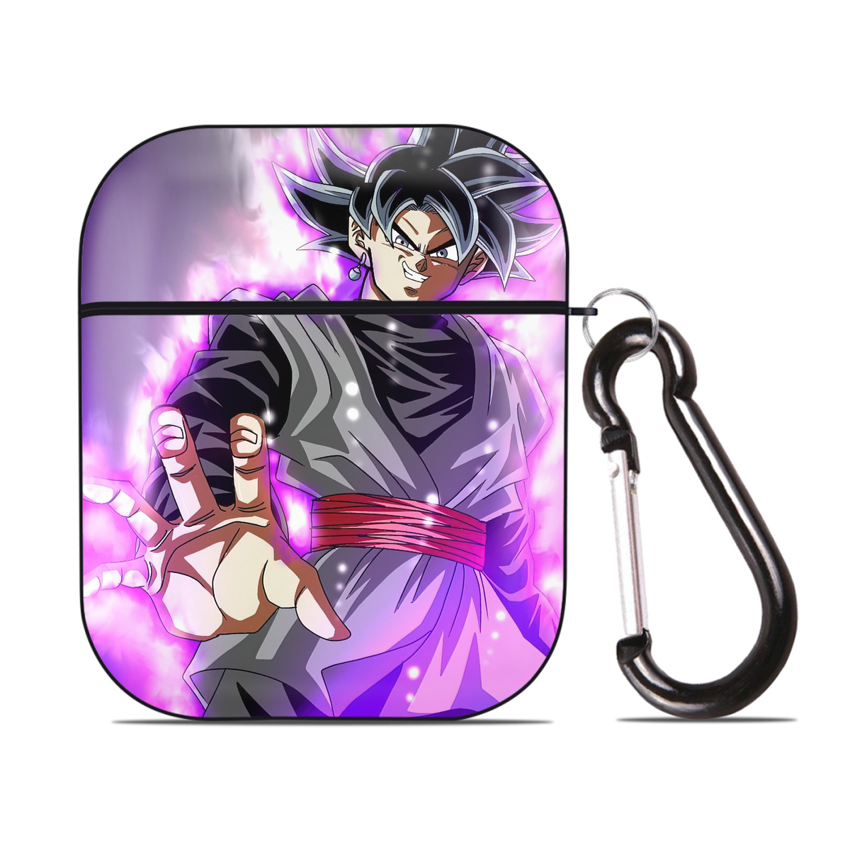 （画像用） ドラゴンボール DRAGON BALL AirPods 第2世代保護ケース ハードシェル ブラック 耐衝撃・防指紋・カラビナ付き