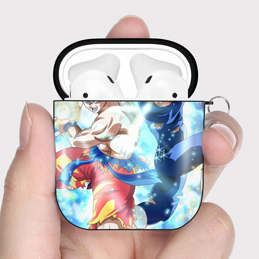 （画像用） ドラゴンボール DRAGON BALL AirPods 第2世代保護ケース ハードシェル ブラック 耐衝撃・防指紋・カラビナ付き