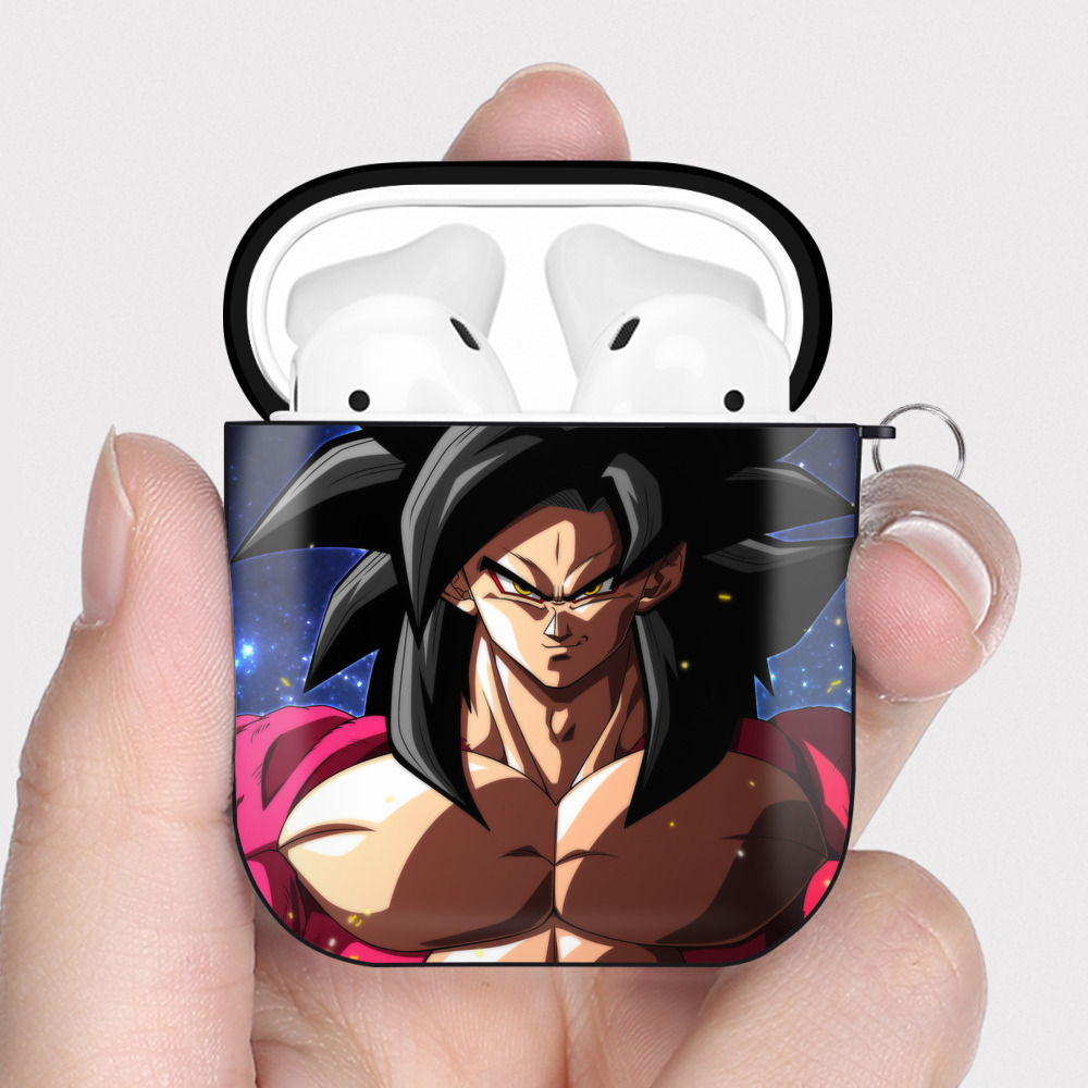 （画像用） ドラゴンボール DRAGON BALL AirPods 第2世代保護ケース ハードシェル ブラック 耐衝撃・防指紋・カラビナ付き