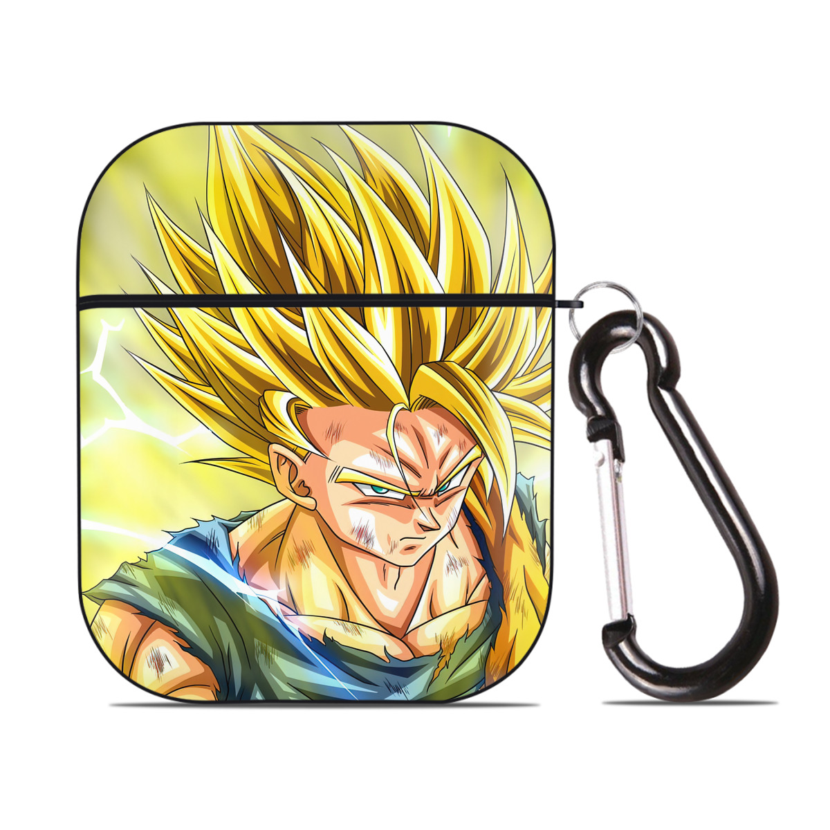 （画像用） ドラゴンボール DRAGON BALL AirPods 第2世代保護ケース ハードシェル ブラック 耐衝撃・防指紋・カラビナ付き