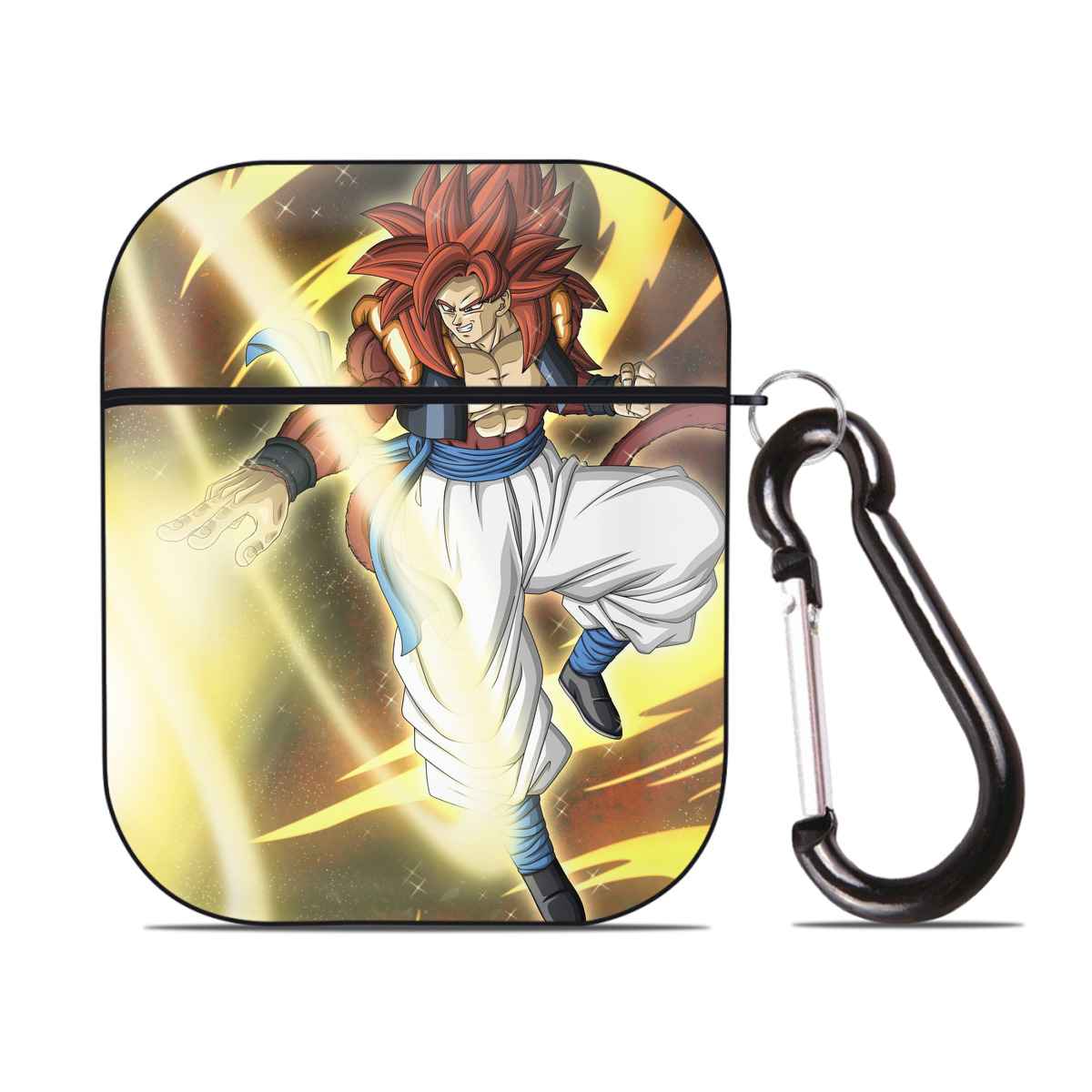 （画像用） ドラゴンボール DRAGON BALL AirPods 第2世代保護ケース ハードシェル ブラック 耐衝撃・防指紋・カラビナ付き