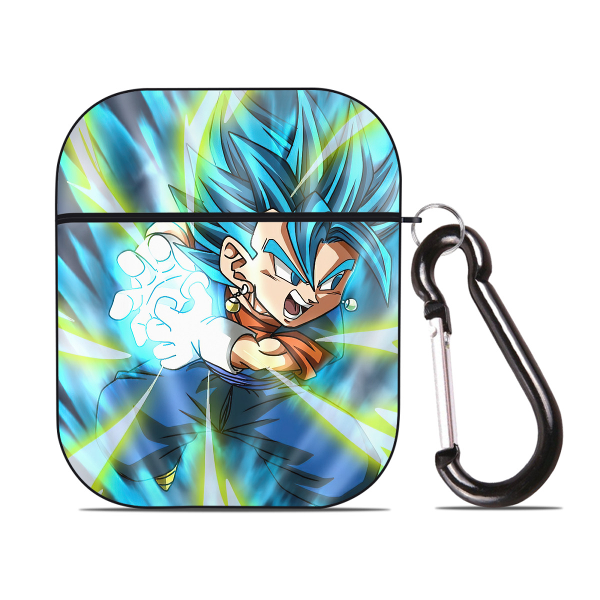 （画像用） ドラゴンボール DRAGON BALL AirPods 第2世代保護ケース ハードシェル ブラック 耐衝撃・防指紋・カラビナ付き