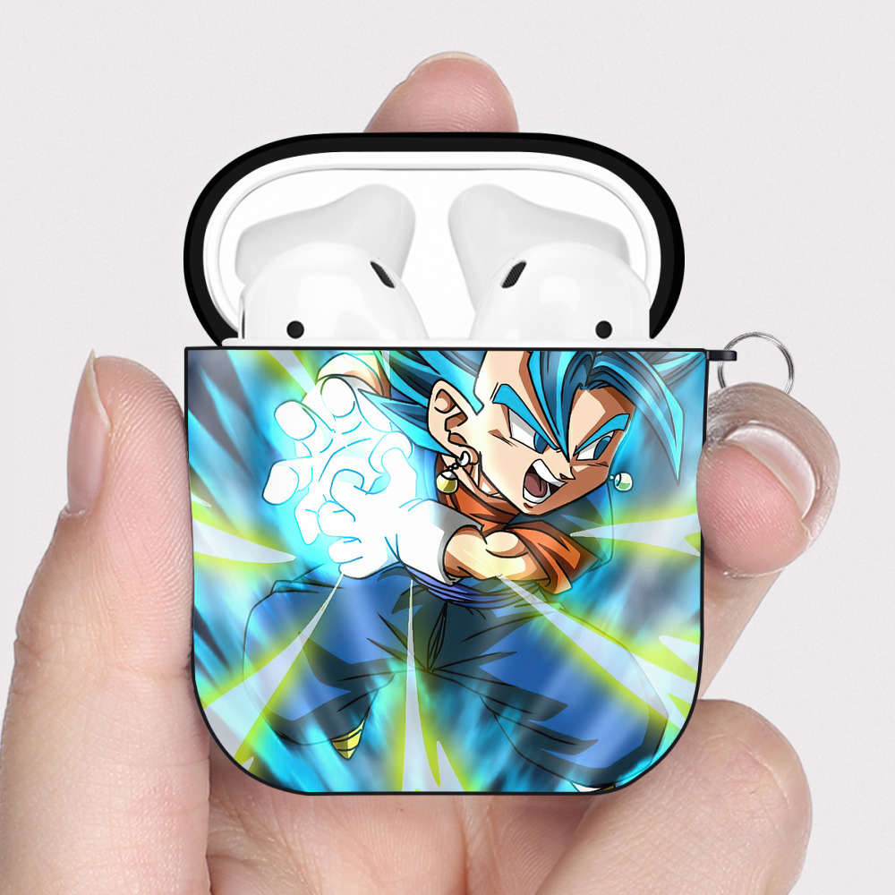 （画像用） ドラゴンボール DRAGON BALL AirPods 第2世代保護ケース ハードシェル ブラック 耐衝撃・防指紋・カラビナ付き