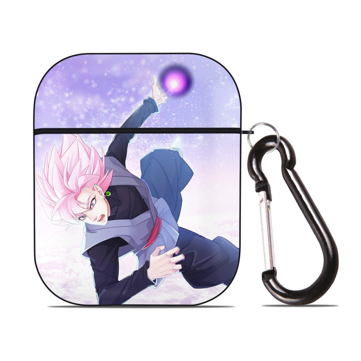 （画像用） ドラゴンボール DRAGON BALL AirPods 第2世代保護ケース ハードシェル ブラック 耐衝撃・防指紋・カラビナ付き