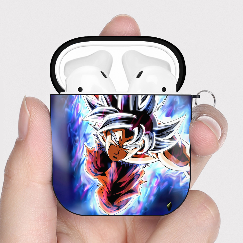 （画像用） ドラゴンボール DRAGON BALL AirPods 第2世代保護ケース ハードシェル ブラック 耐衝撃・防指紋・カラビナ付き
