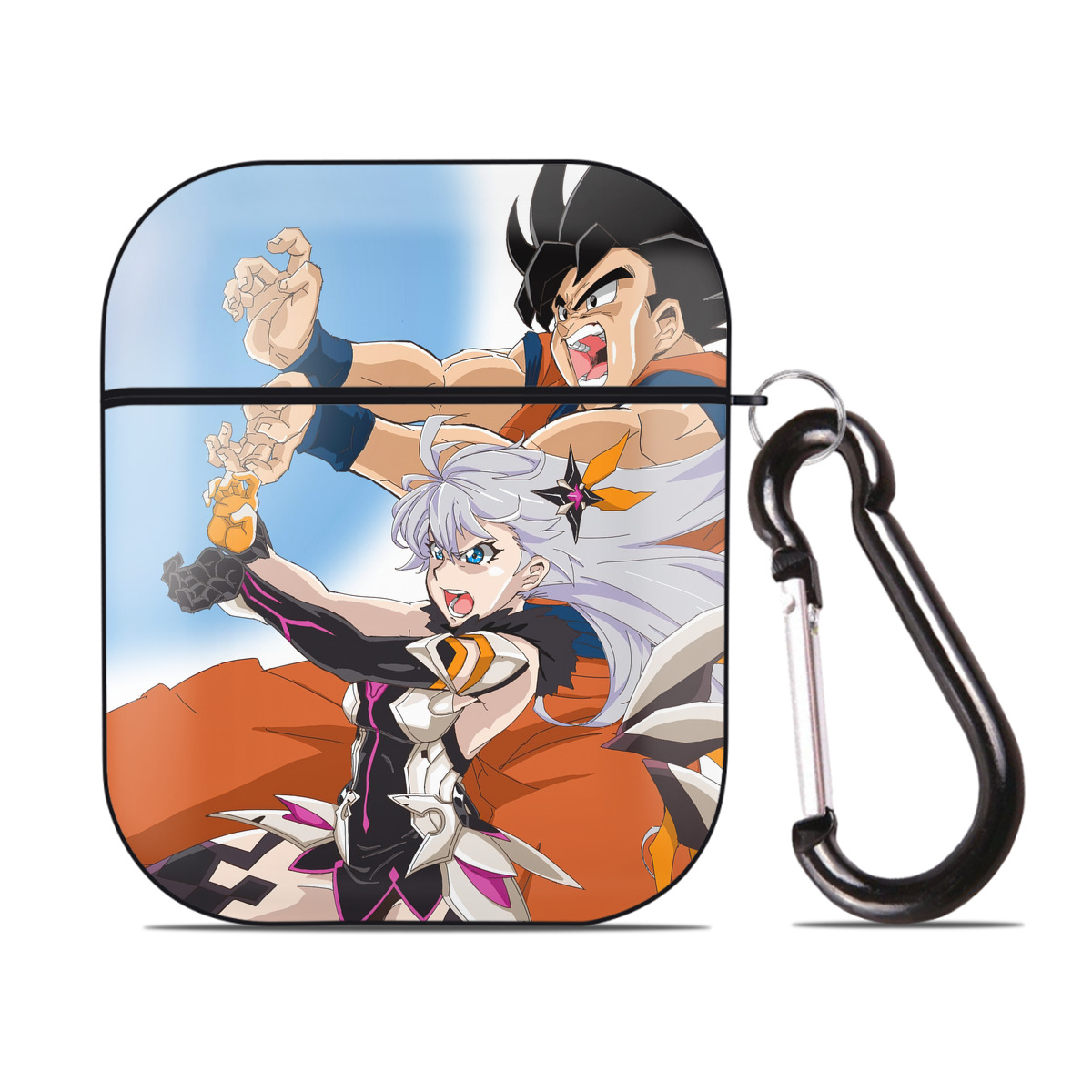 （画像用） ドラゴンボール DRAGON BALL AirPods 第2世代保護ケース ハードシェル ブラック 耐衝撃・防指紋・カラビナ付き