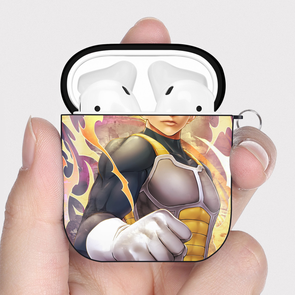 （画像用） ドラゴンボール DRAGON BALL AirPods 第2世代保護ケース ハードシェル ブラック 耐衝撃・防指紋・カラビナ付き