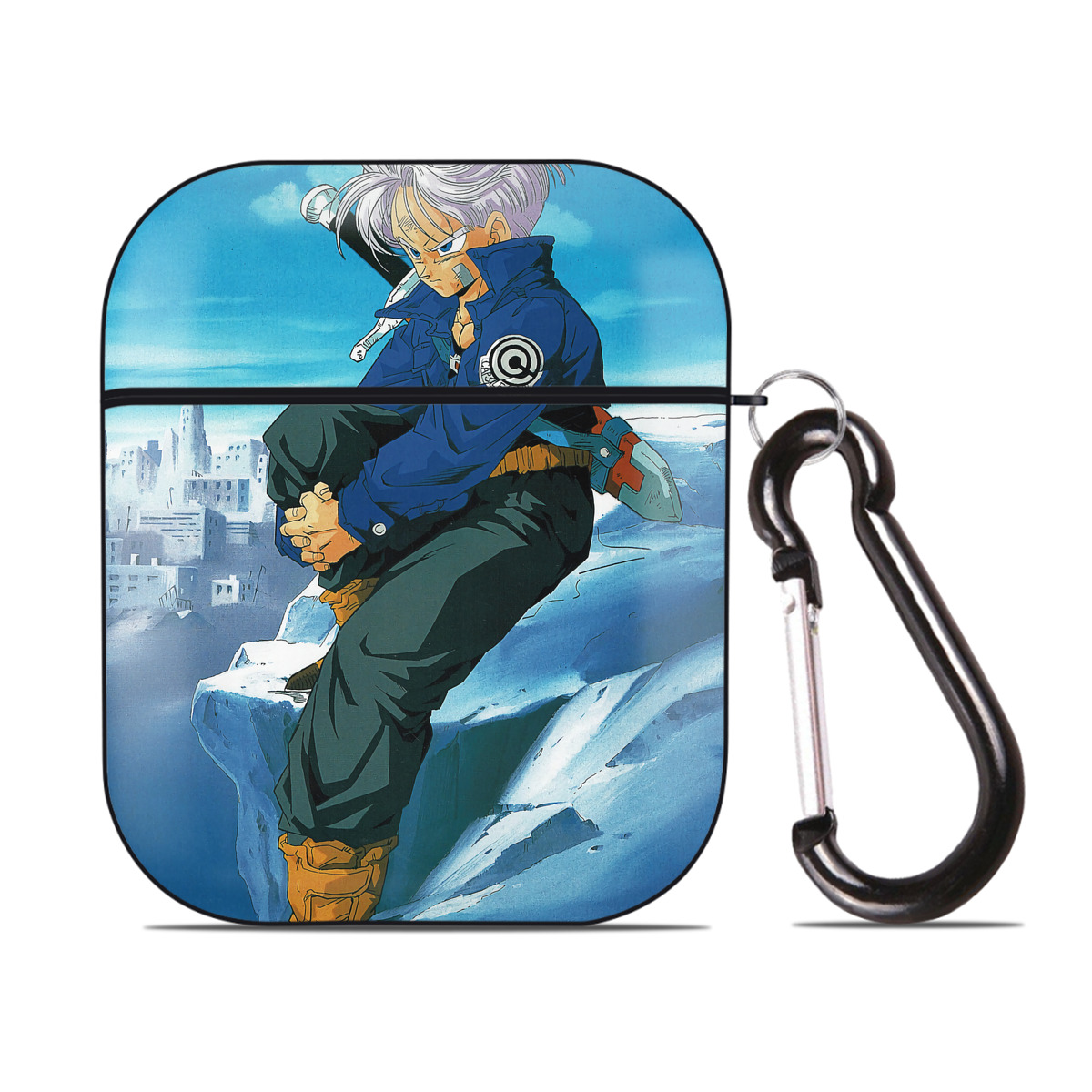 （画像用） ドラゴンボール DRAGON BALL AirPods 第2世代保護ケース ハードシェル ブラック 耐衝撃・防指紋・カラビナ付き