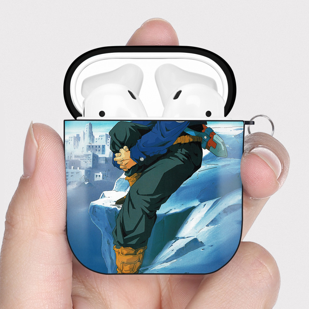 （画像用） ドラゴンボール DRAGON BALL AirPods 第2世代保護ケース ハードシェル ブラック 耐衝撃・防指紋・カラビナ付き
