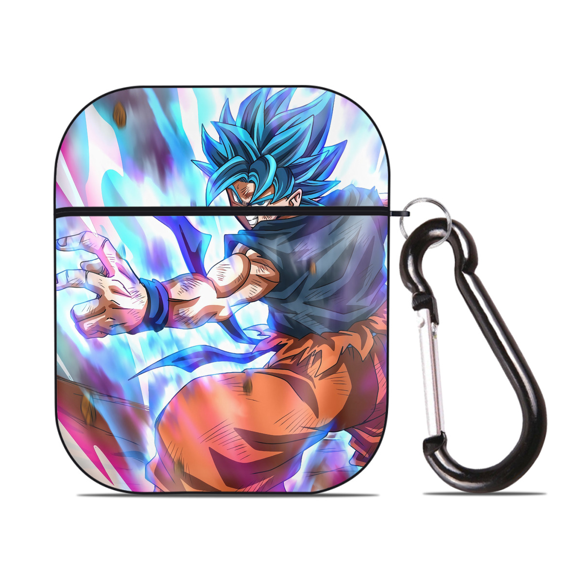 （画像用） ドラゴンボール DRAGON BALL AirPods 第2世代保護ケース ハードシェル ブラック 耐衝撃・防指紋・カラビナ付き