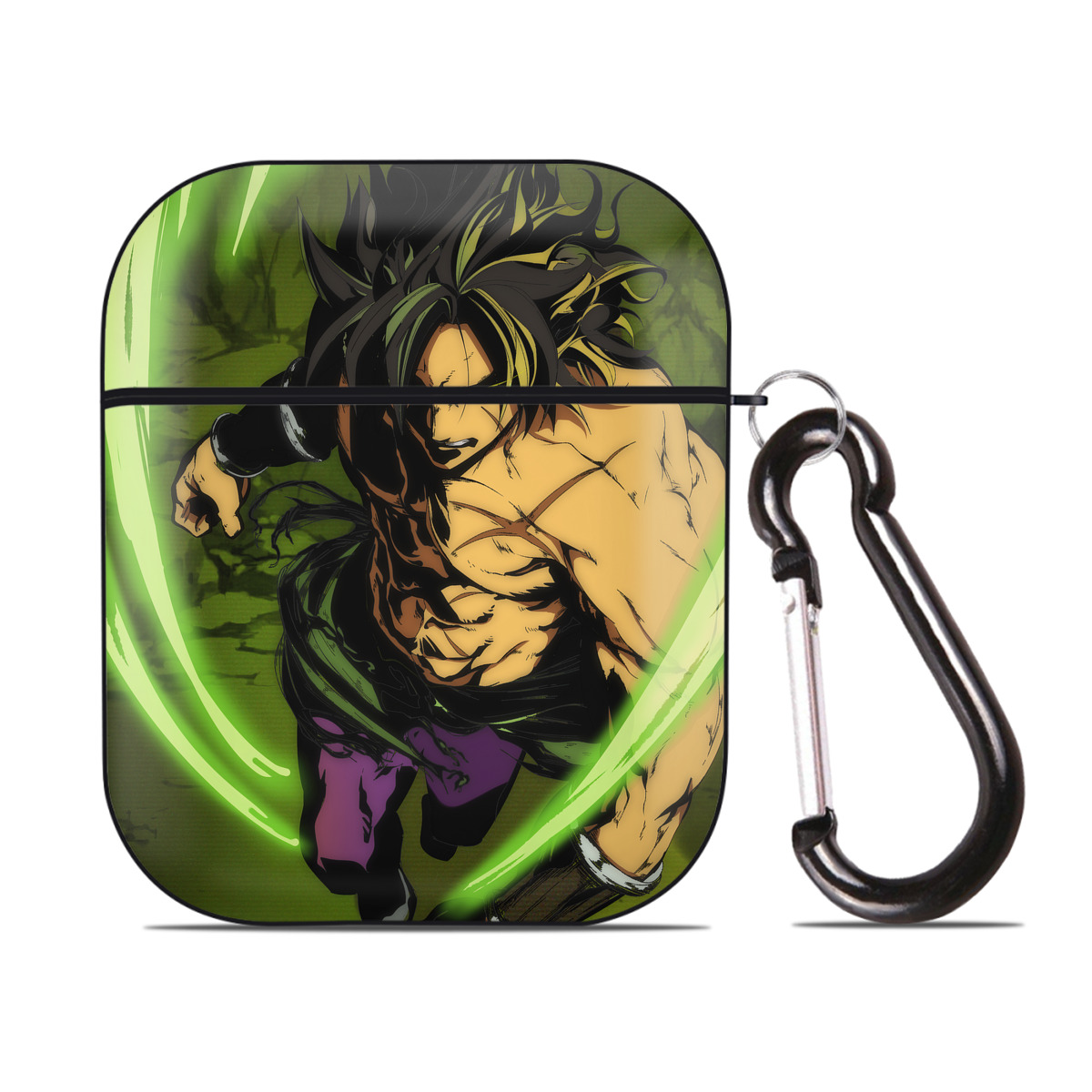 （画像用） ドラゴンボール DRAGON BALL AirPods 第2世代保護ケース ハードシェル ブラック 耐衝撃・防指紋・カラビナ付き