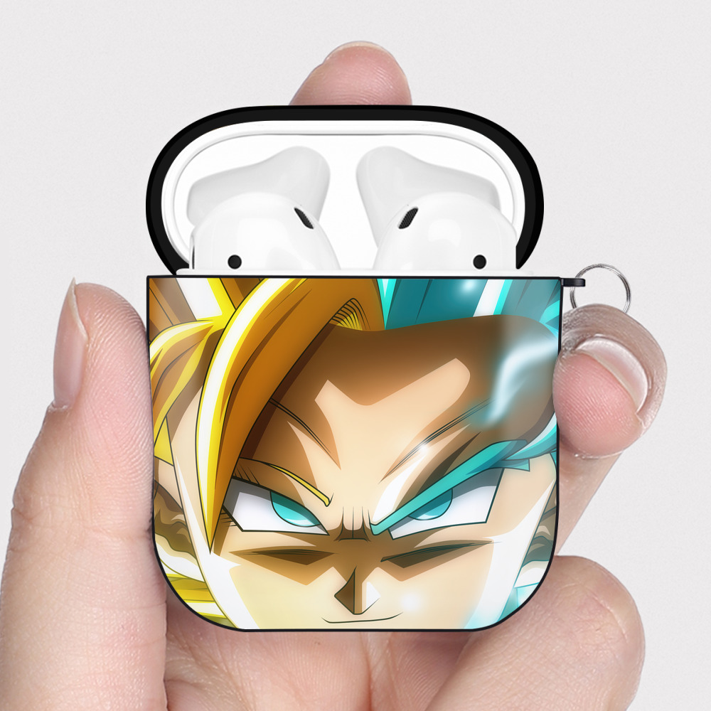 （画像用） ドラゴンボール DRAGON BALL AirPods 第2世代保護ケース ハードシェル ブラック 耐衝撃・防指紋・カラビナ付き