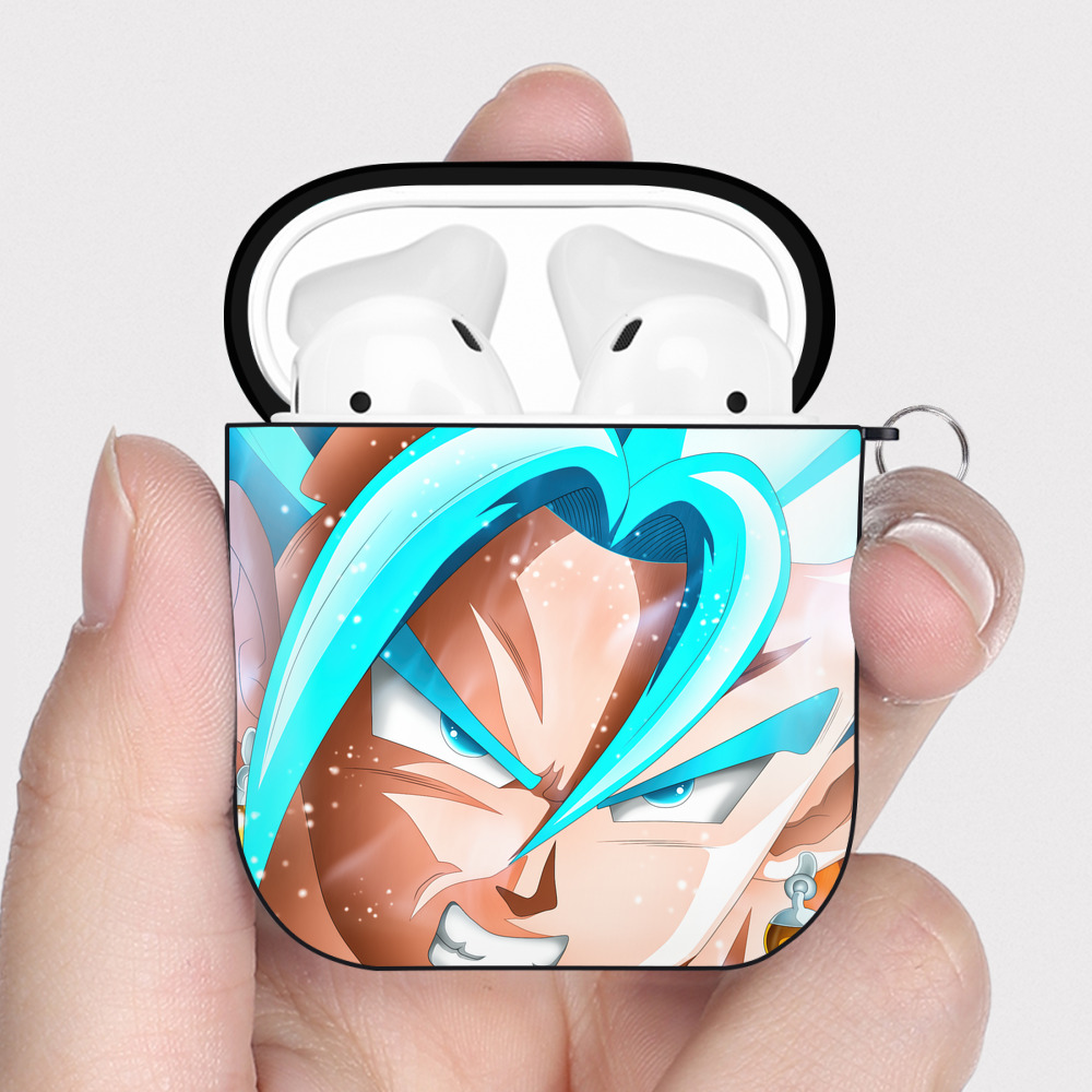 （画像用） ドラゴンボール DRAGON BALL AirPods 第2世代保護ケース ハードシェル ブラック 耐衝撃・防指紋・カラビナ付き
