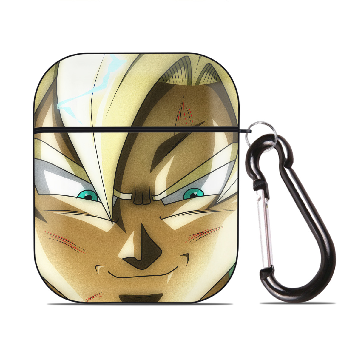 （画像用） ドラゴンボール DRAGON BALL AirPods 第2世代保護ケース ハードシェル ブラック 耐衝撃・防指紋・カラビナ付き