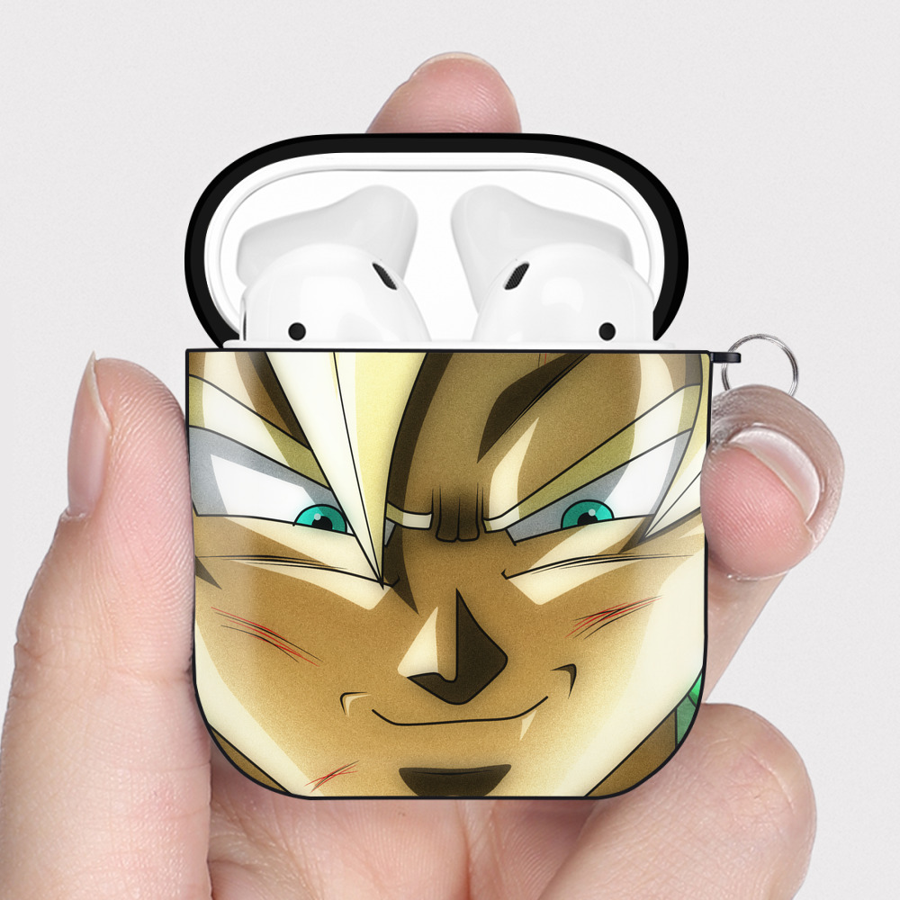 （画像用） ドラゴンボール DRAGON BALL AirPods 第2世代保護ケース ハードシェル ブラック 耐衝撃・防指紋・カラビナ付き