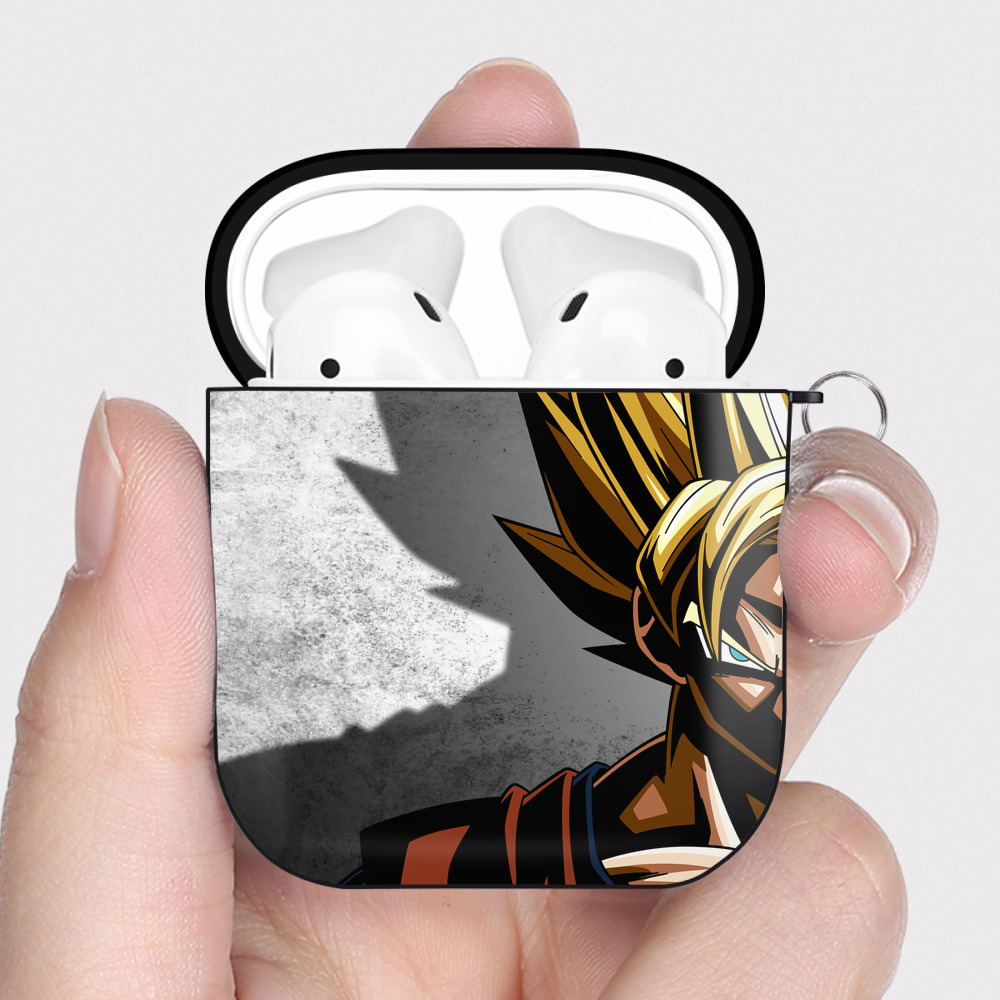 （画像用） ドラゴンボール DRAGON BALL AirPods 第2世代保護ケース ハードシェル ブラック 耐衝撃・防指紋・カラビナ付き