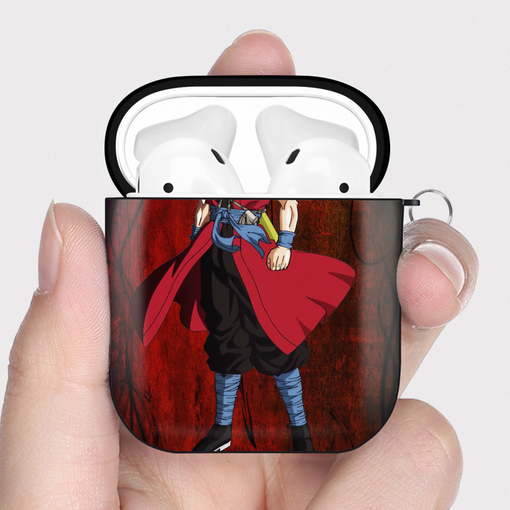 （画像用） ドラゴンボール DRAGON BALL AirPods 第2世代保護ケース ハードシェル ブラック 耐衝撃・防指紋・カラビナ付き