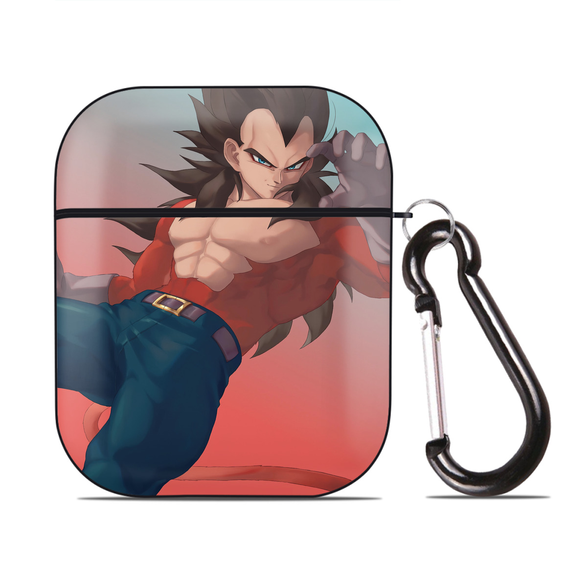（画像用） ドラゴンボール DRAGON BALL AirPods 第2世代保護ケース ハードシェル ブラック 耐衝撃・防指紋・カラビナ付き