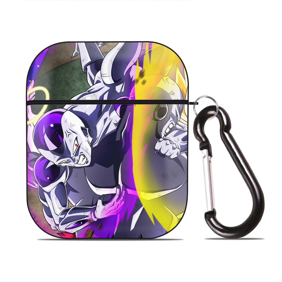 （画像用） ドラゴンボール DRAGON BALL AirPods 第2世代保護ケース ハードシェル ブラック 耐衝撃・防指紋・カラビナ付き