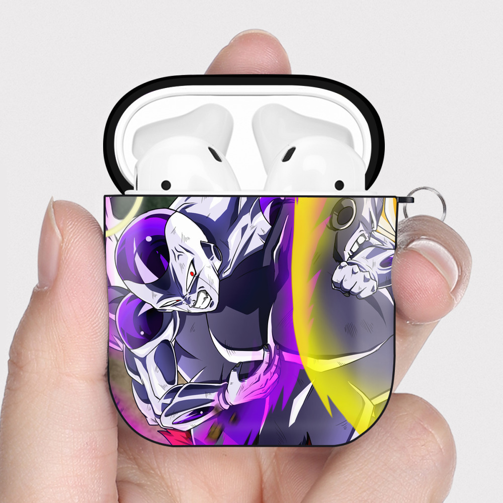 （画像用） ドラゴンボール DRAGON BALL AirPods 第2世代保護ケース ハードシェル ブラック 耐衝撃・防指紋・カラビナ付き